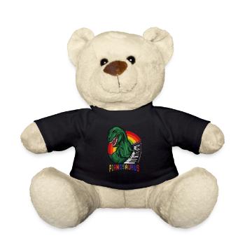 Pianosaurus - Piano Dinosaur T Rex Pianist Gift - Teddy Bear - black - Front