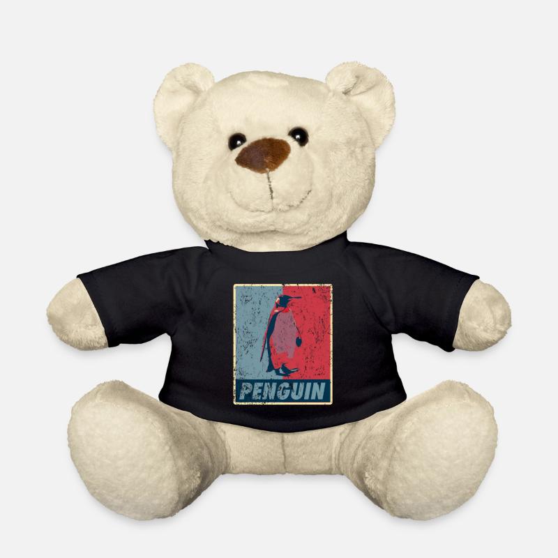 Pinguin Retro - Teddy - Schwarz
