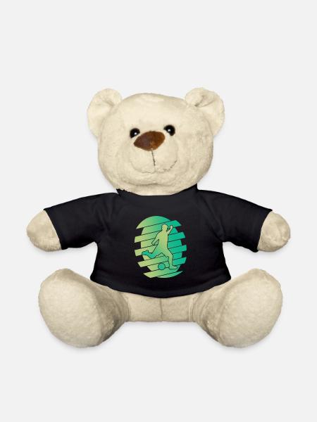 Fußball Fußballspieler Abstrakt Grün - Teddy - Schwarz