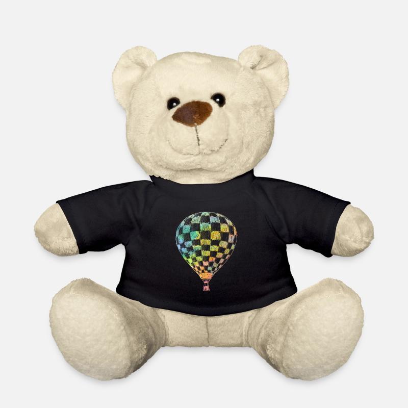 Balloon - retro - Teddy Bear - black