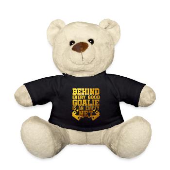 Soccer goalkeeper gift - Teddy Bear - black - Front