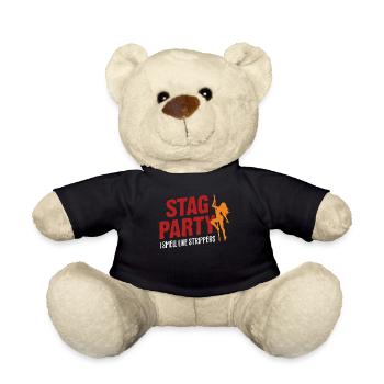 Junggesellenabschied Stripper Geschenk - Teddy - Schwarz - Vorne