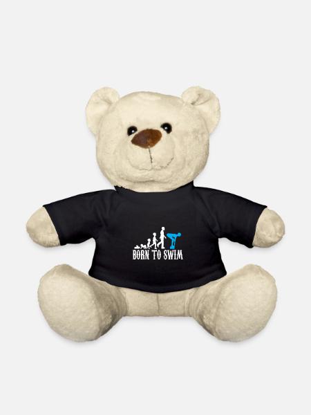 Schwimmer Evolution Geburt Baby Kind Geschenk - Teddy - Schwarz