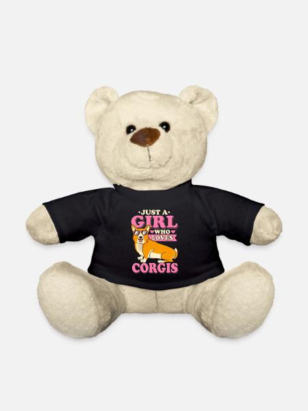 Corgi Mama Corgi Mum - Teddy Bear - black