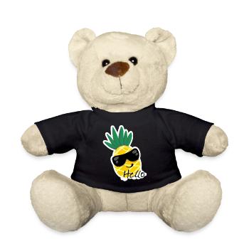 Hello Ananas - Nounours - noir - Devant