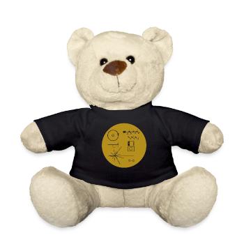 Golden Record Voyager 1977 Raumfahrt Raumschiff - Teddy - Schwarz - Vorne