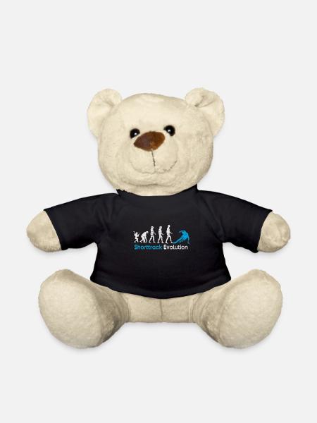 Shorttrack Evolution Turnier Geschenk - Teddy - Schwarz