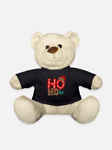 Ho Ho Ho Weihnachten - Teddy - Schwarz