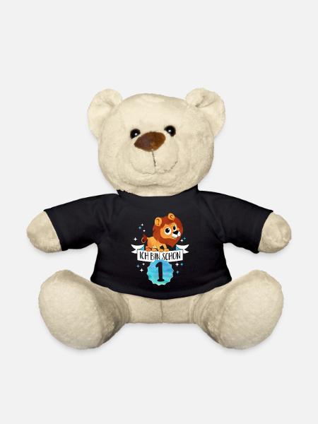 Ich bin schon 1 - Ich bin schon ein Jahr alt -Baby - Teddy - Schwarz