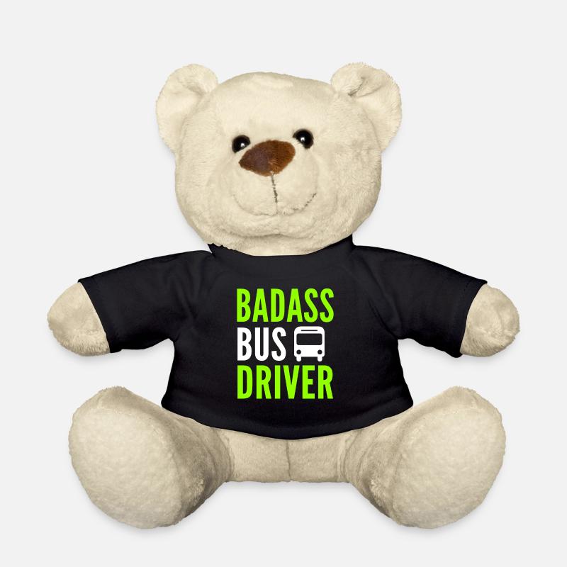 Bus Driver School Bus Bus School Bus Driver Gift - Teddy Bear - black