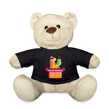 Sex on the beach & more cocktails - Teddy Bear - black - Front