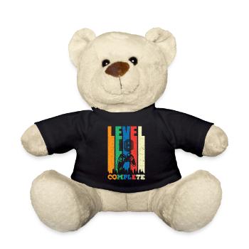 Level 18 Complete 18 years 18 years 18 birthday - Teddy Bear - black - Front
