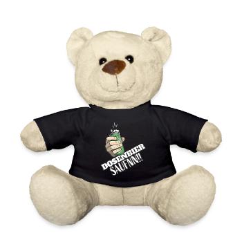 Dosenbier Saufen saufnn Bier Lustig Do Do - Teddy - Schwarz - Vorne