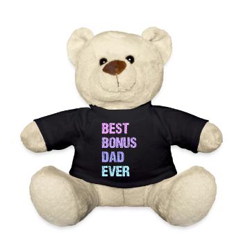 Best Bonus Dad Ever - Teddy - Schwarz - Vorne