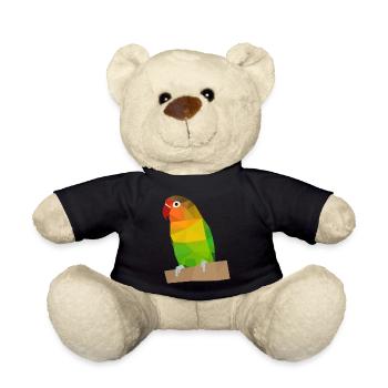 Lovebird Unzertrennliche Pfirsichköpfchen Geschenk - Teddy - Schwarz - Vorne