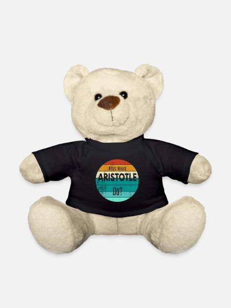 what would aristotle do - Teddy Bear - black