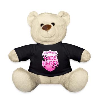 Aus dem Weg! Hundeführer im Einsatz mag - Teddy Bear - black - Front