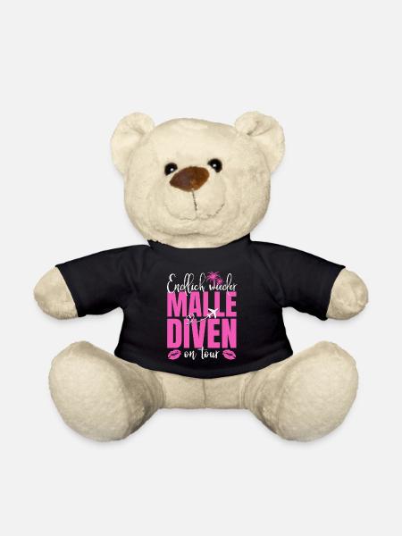 Mallorca Spruch Endlich Wieder Malle Diven On Tour - Teddy - Schwarz