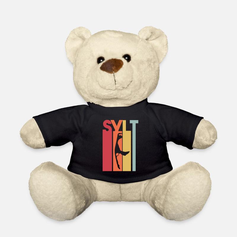 Sylt Insel Urlaub Ferien vintage retro - Teddy - Schwarz