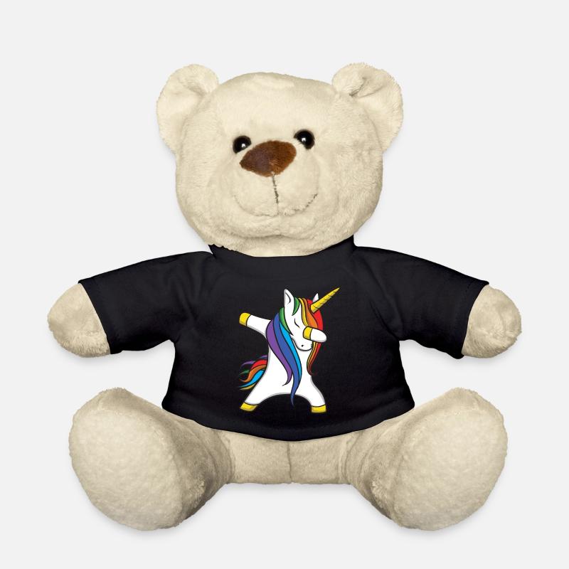 Tamponner licorne licorne - Nounours - noir