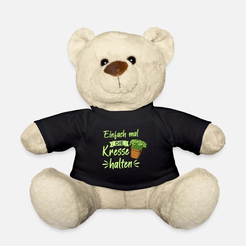 Einfach Mal Die Kresse Halten Garten Baum Geschenk - Teddy - Schwarz