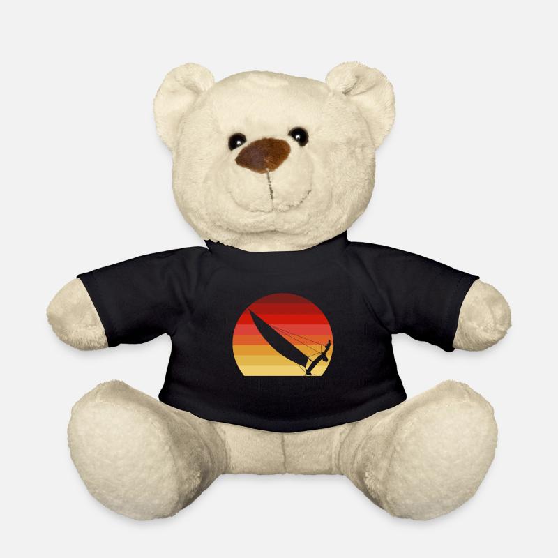 Catamaran in the sunset - Teddy Bear - black