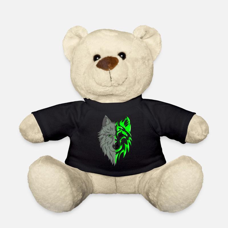 Logo Wolf - Teddy - Schwarz