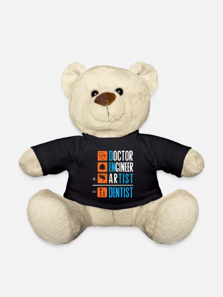 Zahnarzt Dentist Zahn Zähne Dental Geschenk - Teddy - Schwarz