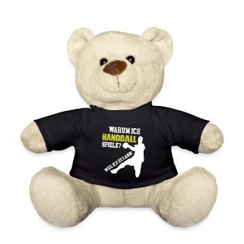 Handball Handballer Handball Geschenkidee - Teddy - Schwarz - Vorne