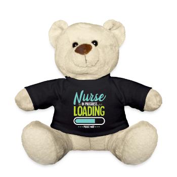 Krankenschwester Krankenhaus Sprüche Nurse - Teddy - Schwarz - Vorne