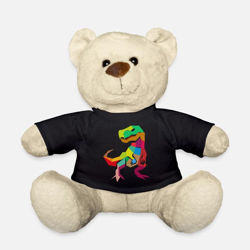 Abstract T-Rex trex tyrannosaurus gift idea - Teddy Bear - black