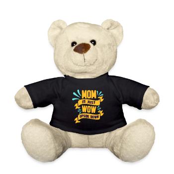Maman est juste incroyable cadeau Mom Wow - Nounours - noir - Devant