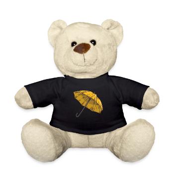 Cool Yellow Umbrella Academia Shirt Gift Idea - Teddy - Schwarz - Vorne