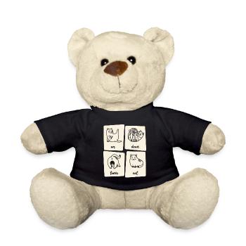 Les fans d'Un Deux Trois Cat - Nounours - noir - Devant