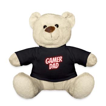 Gaming Dad Game Gamer Funny Gift - Nounours - noir - Devant