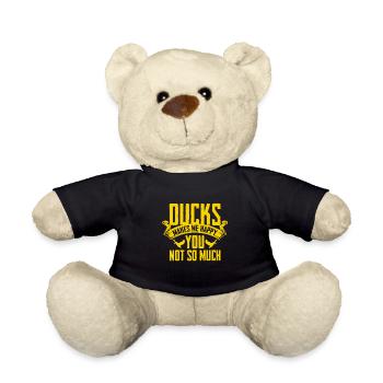 Duck Chicks Squeaky Duck Bathing Ducks - Teddy Bear - black - Front