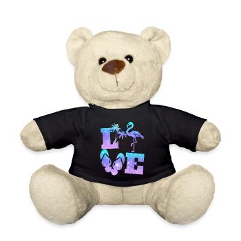 Liebe Flamingo - Teddy - Schwarz - Vorne