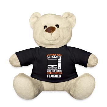 Admin Softwareentwickler Informatik Lustige Sprüch - Teddy - Schwarz - Vorne