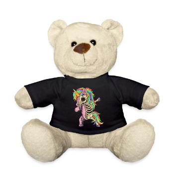 Zombie Einhorn Dabbing - Teddy - Schwarz - Vorne