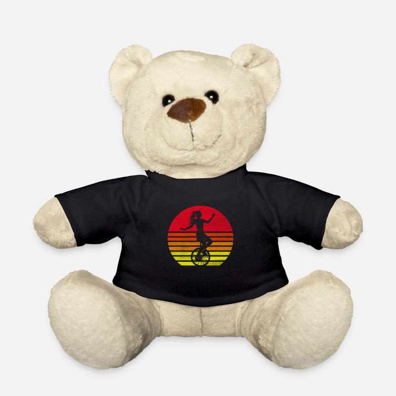 Einrad Einradfahrer Einradfahrerin Geschenk - Teddy - Schwarz