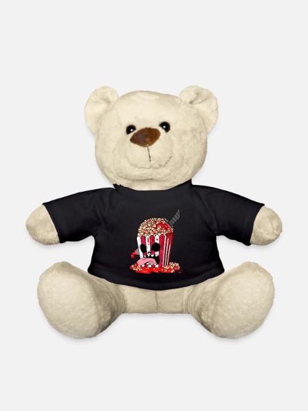 Horrorfilm Horror Film Popcorn Geschenk - Teddy - Schwarz