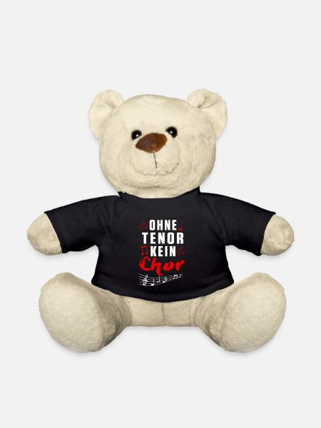 Tenor Chor Chorsingen Chorleiter Sänger Geschenk - Teddy - Schwarz