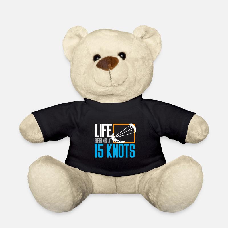 kite kitesurfer kiteboarding kiten kitesurfen - Teddy - Schwarz