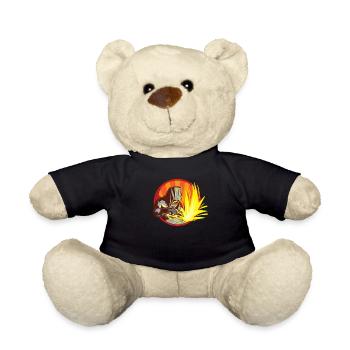 Welder At Work - Funny Iron Welding Worker Gift - Teddy Bear - black - Front