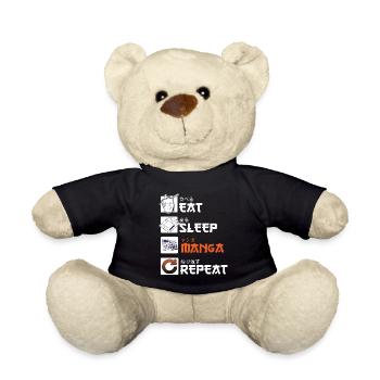 eat sleep manga repeat - Teddy - Schwarz - Vorne