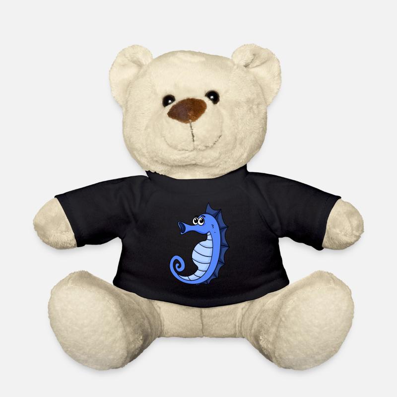 Seepferd - Teddy - Schwarz