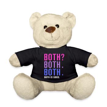 Both Is Good Pride - Teddy Bear - black - Front