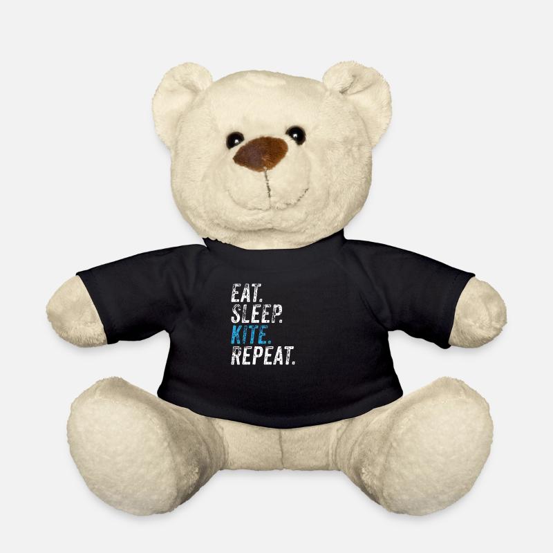 Essen Schlafen Kitesurfing - Kitesurfer - Teddy - Schwarz