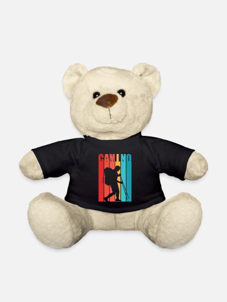 Jakobsweg Mann Buen Camino Geschenk für Pilger - Teddy - Schwarz
