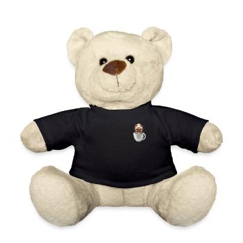 Guinea pigs in the cup - Teddy Bear - black - Front